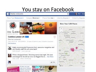 You stay on Facebook
 