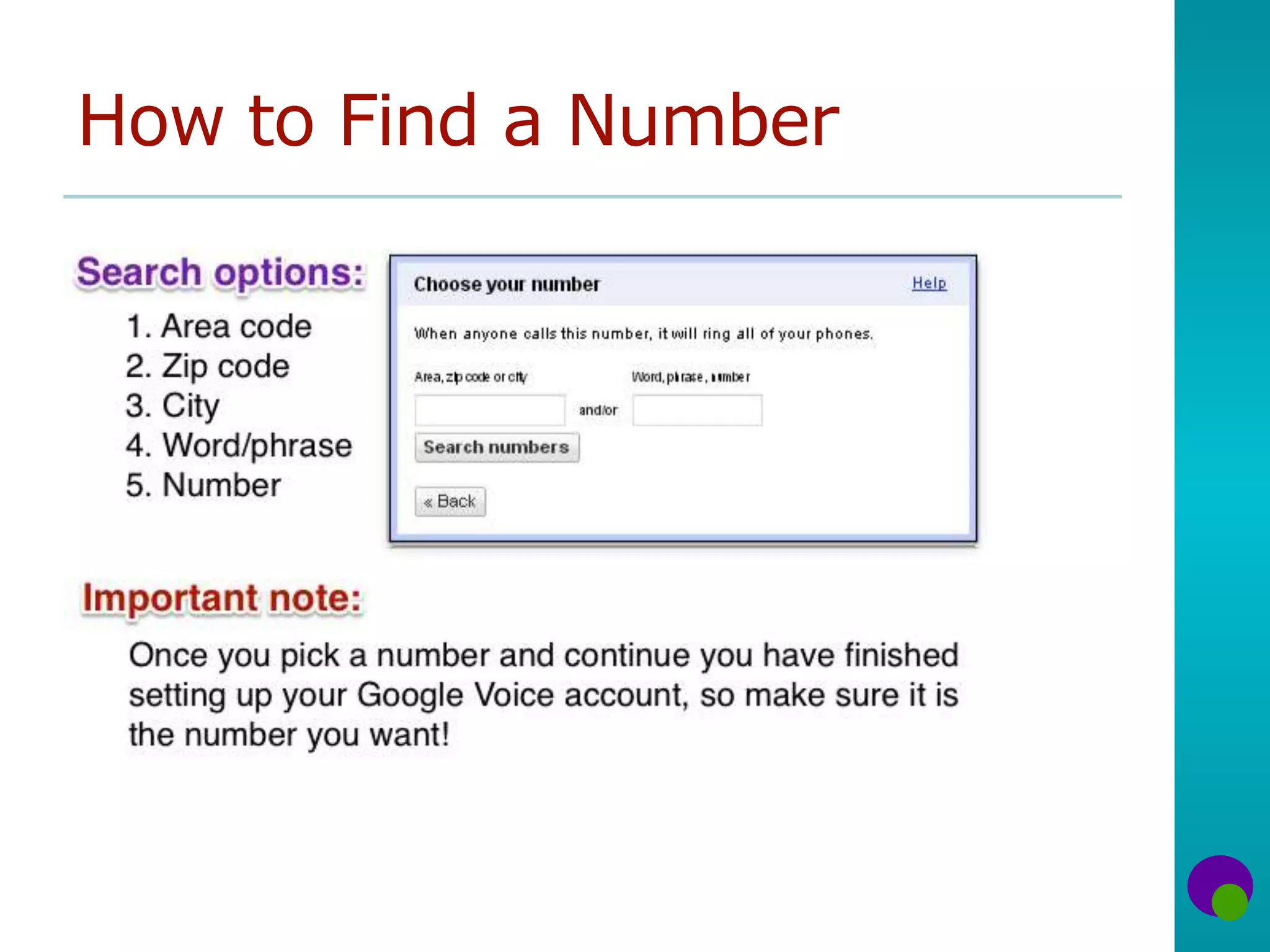 How to Find a Number
 