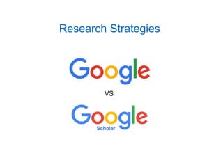 Research Strategies
VS.
 