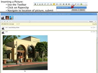 Since we are both logged in we are now communicating as IM