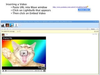  From the Toolbar, click on … and then choose the stylized sun imageInserting a Google Search: Click on G+