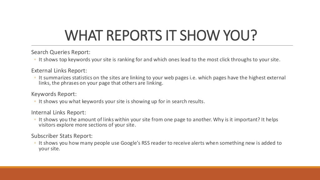 Google Webmaster Tool