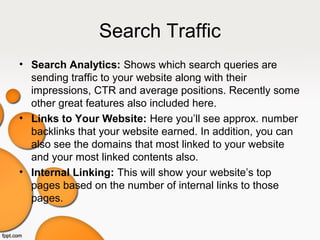 Google Webmaster Tools - Beginner's Guide | PPT | Search | Internet