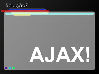 Solução? AJAX! 