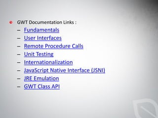 Google web toolkit | PDF