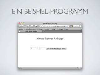 EIN BEISPIEL-PROGRAMM

 