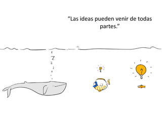 “Las ideas pueden venir de todas
partes.”
 
