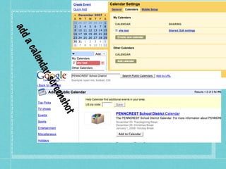 add a calendar screenshot 
