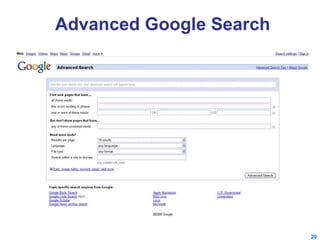 Advanced Google Search 