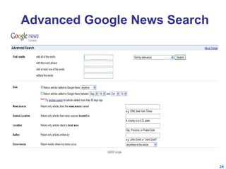 Advanced Google News Search 