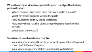 Google& you tube algorithim presentation (2) | PPTX