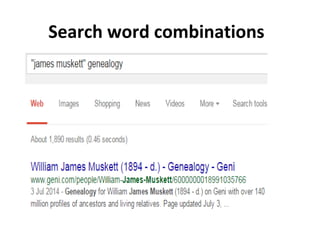 Search word combinations
 