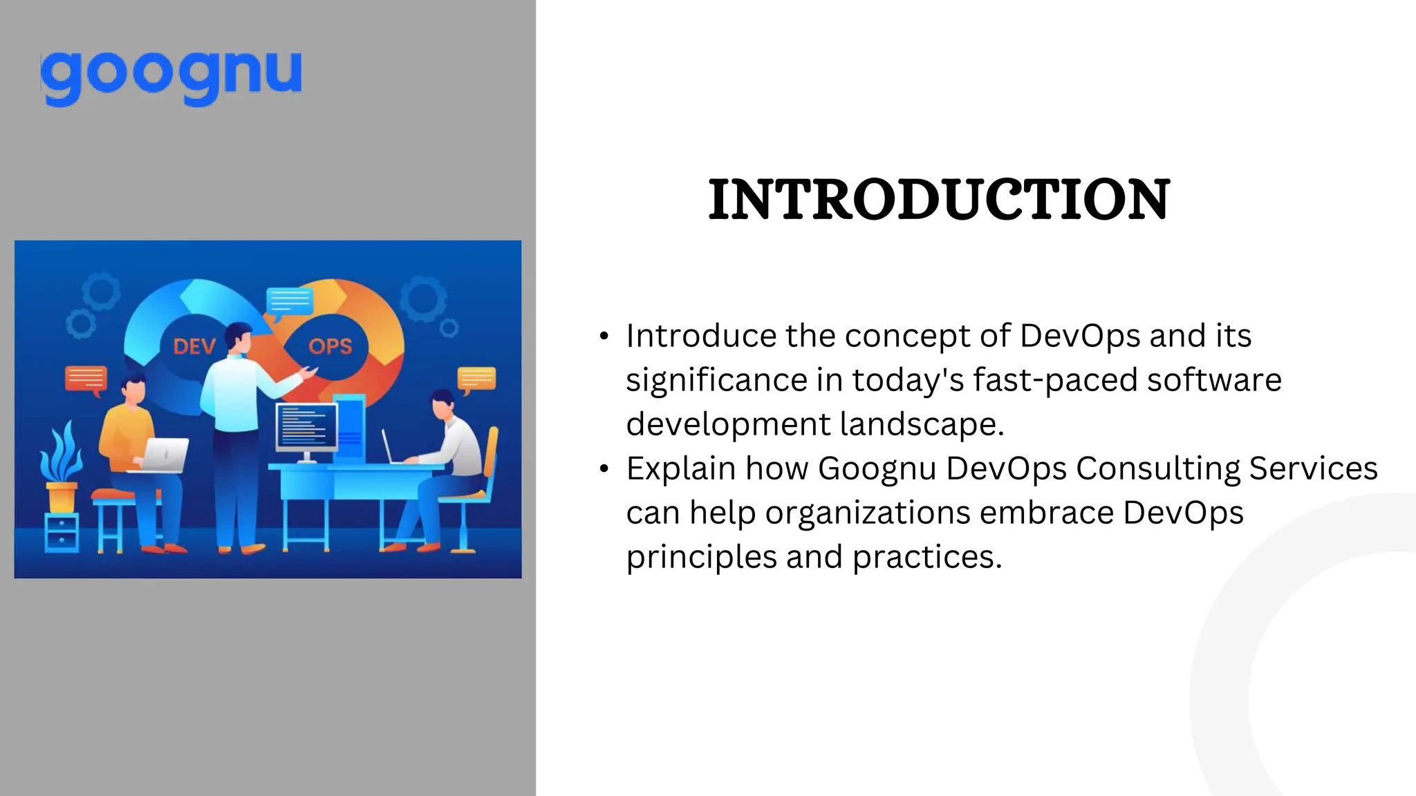 Goognu DevOps Consulting Services - Accelerating Software Delivery 