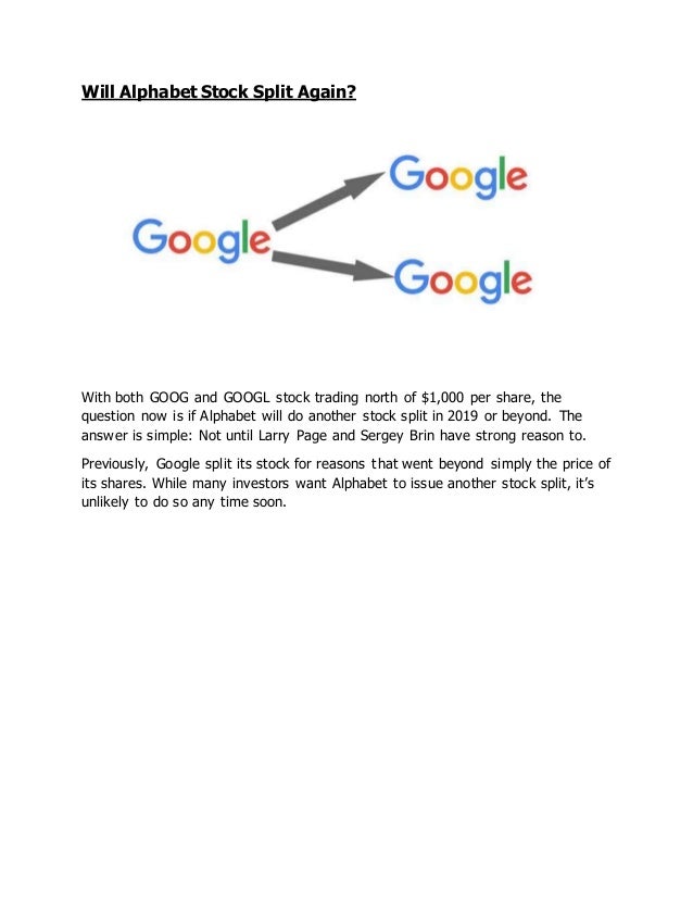 GOOG vs. GOOGL Everything You Need to Know About the Google Stock Split