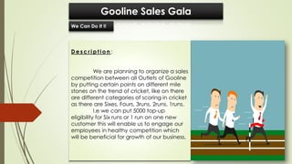 Gooline Sales Gala
We Can Do It !!
 