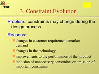 Management of Evolving Constraints in a Computerised Engineering Design ...