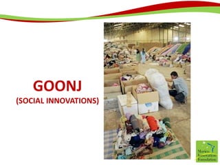 GOONJ(Social innovations) 