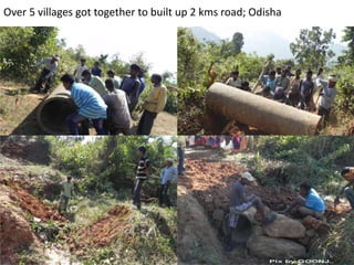 Over 5 villages got together to built up 2 kms road; Odisha
 