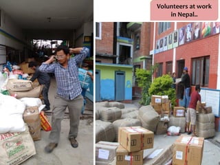 Volunteers at work
in Nepal..
 