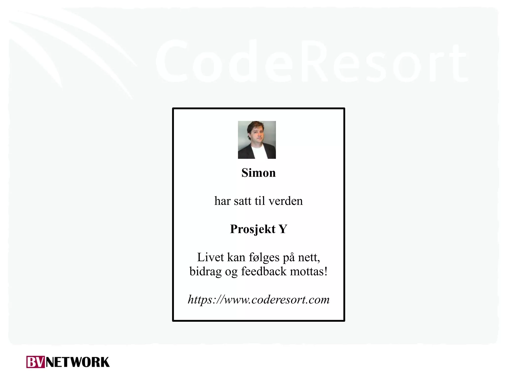 Odd Simon Simonsen: Deling av egen kode