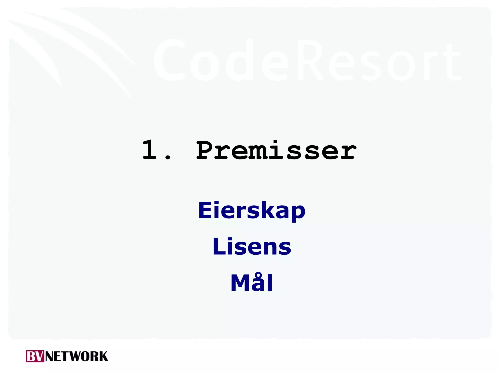 Odd Simon Simonsen: Deling av egen kode