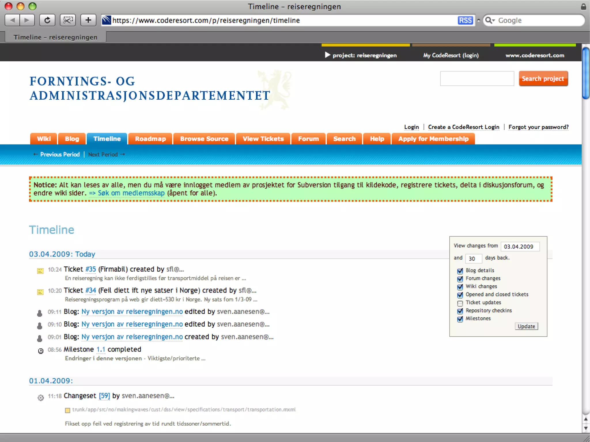 Odd Simon Simonsen: Deling av egen kode