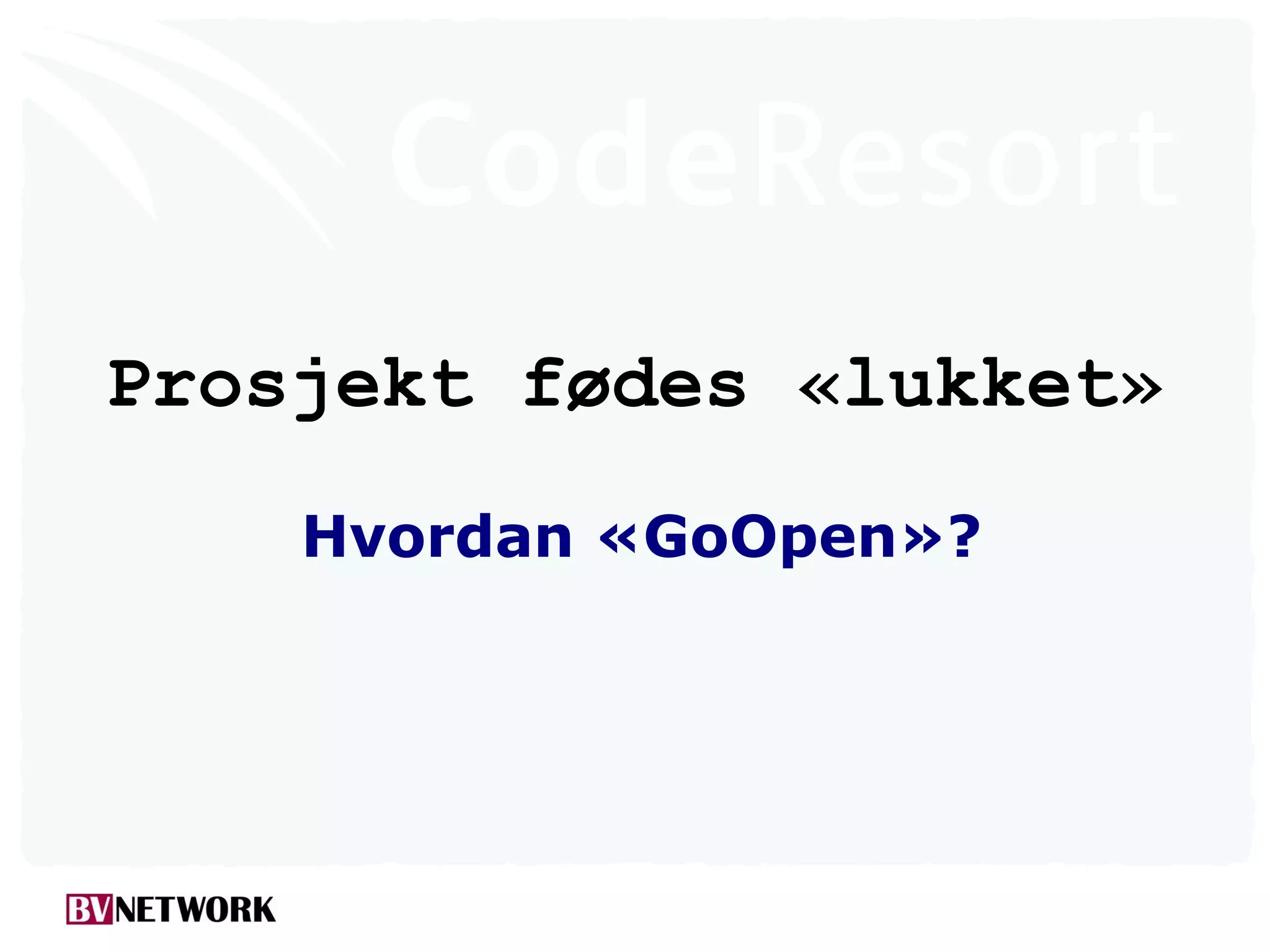 Odd Simon Simonsen: Deling av egen kode