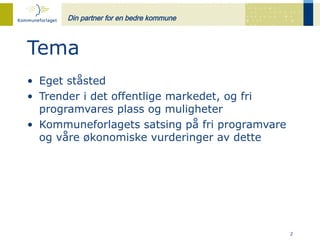 Ove Monsen: Business mot det offentlige markedet