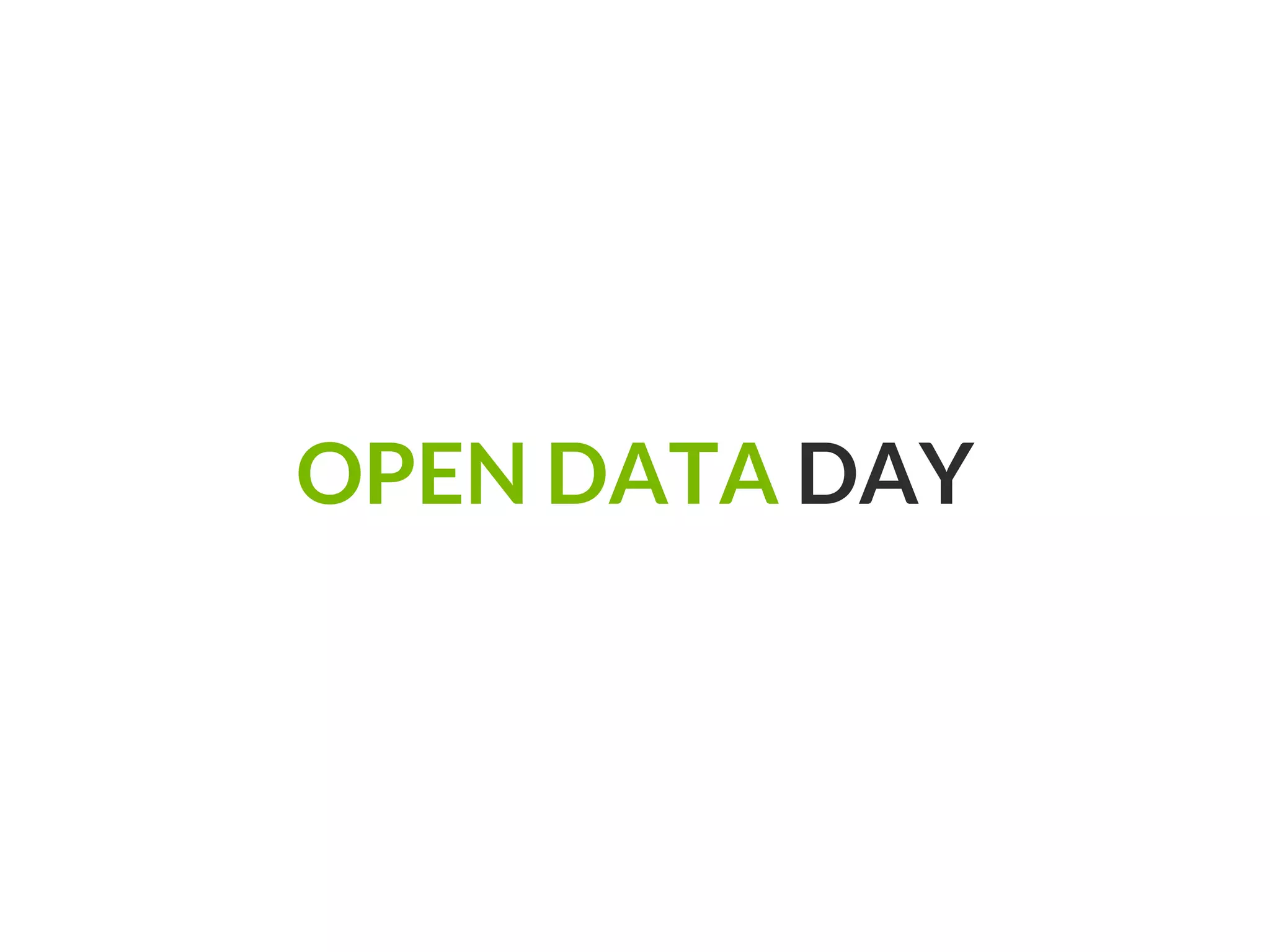 OPEN DATA DAY