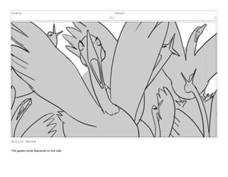 Scene
31
Panel
1
Action Notes
The geese horde descends on the cafe.
 