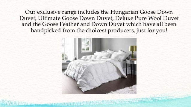 Goose Down Duvet And Pillow