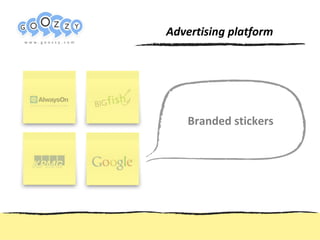 Пример структуры презентации www.web-ready.ru Branded stickers Advertising platform 