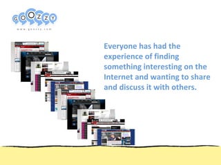 Пример структуры презентации www.web-ready.ru Everyone has had the experience of finding something interesting on the Internet and wanting to share and discuss it with others. 