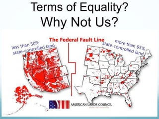 Terms of Equality?
Why Not Us?
 