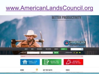 www.AmericanLandsCouncil.org
 
