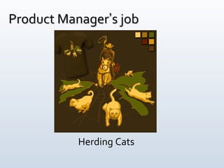 Product Manager ’ s job Herding Cats 