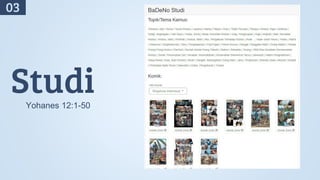 Studi
Yohanes 12:1-50
03
 