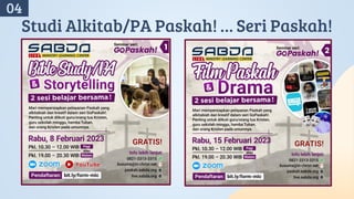 Studi Alkitab/PA Paskah! … Seri Paskah!
04
 