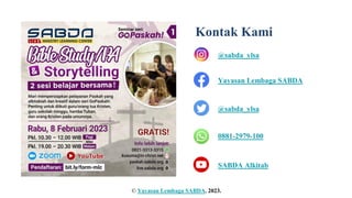 Kontak Kami
@sabda_ylsa
Yayasan Lembaga SABDA
@sabda_ylsa
0881-2979-100
SABDA Alkitab
© Yayasan Lembaga SABDA. 2023.
 