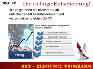 Ich zeige Ihnen die nächsten Diab
entschieden MLM-Unternehmen und
warum wir empfehlen DXN?
Die richtige Entscheidung!
http://kaffeegenuss.dxneurope.eu/
 