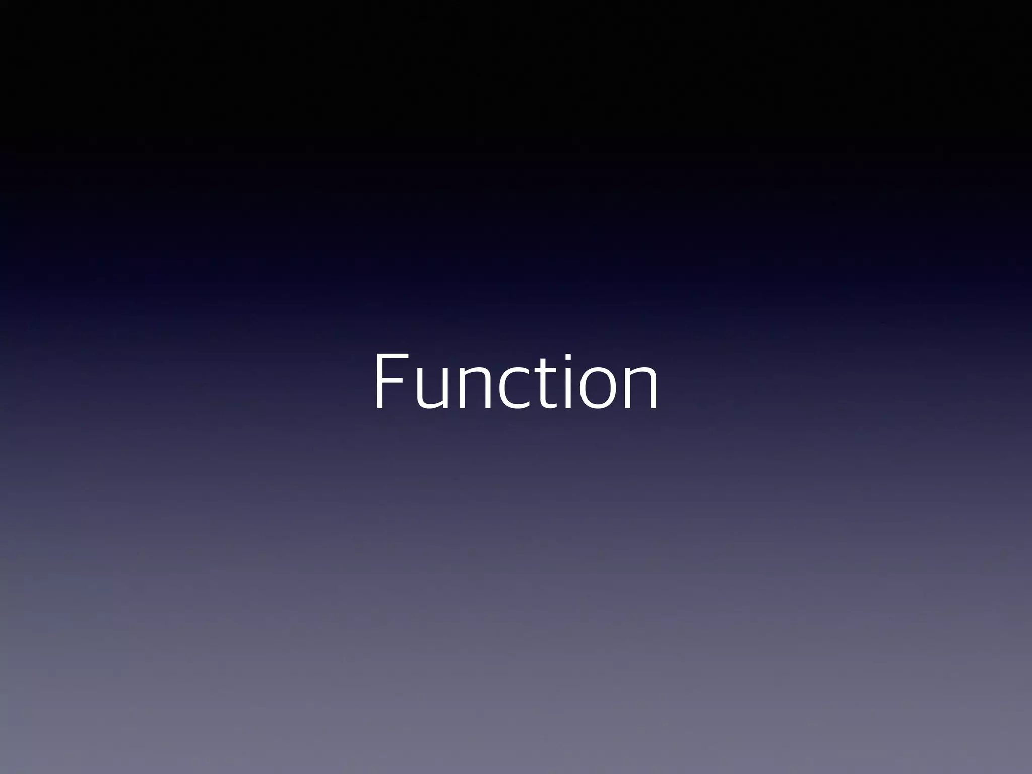 Function 