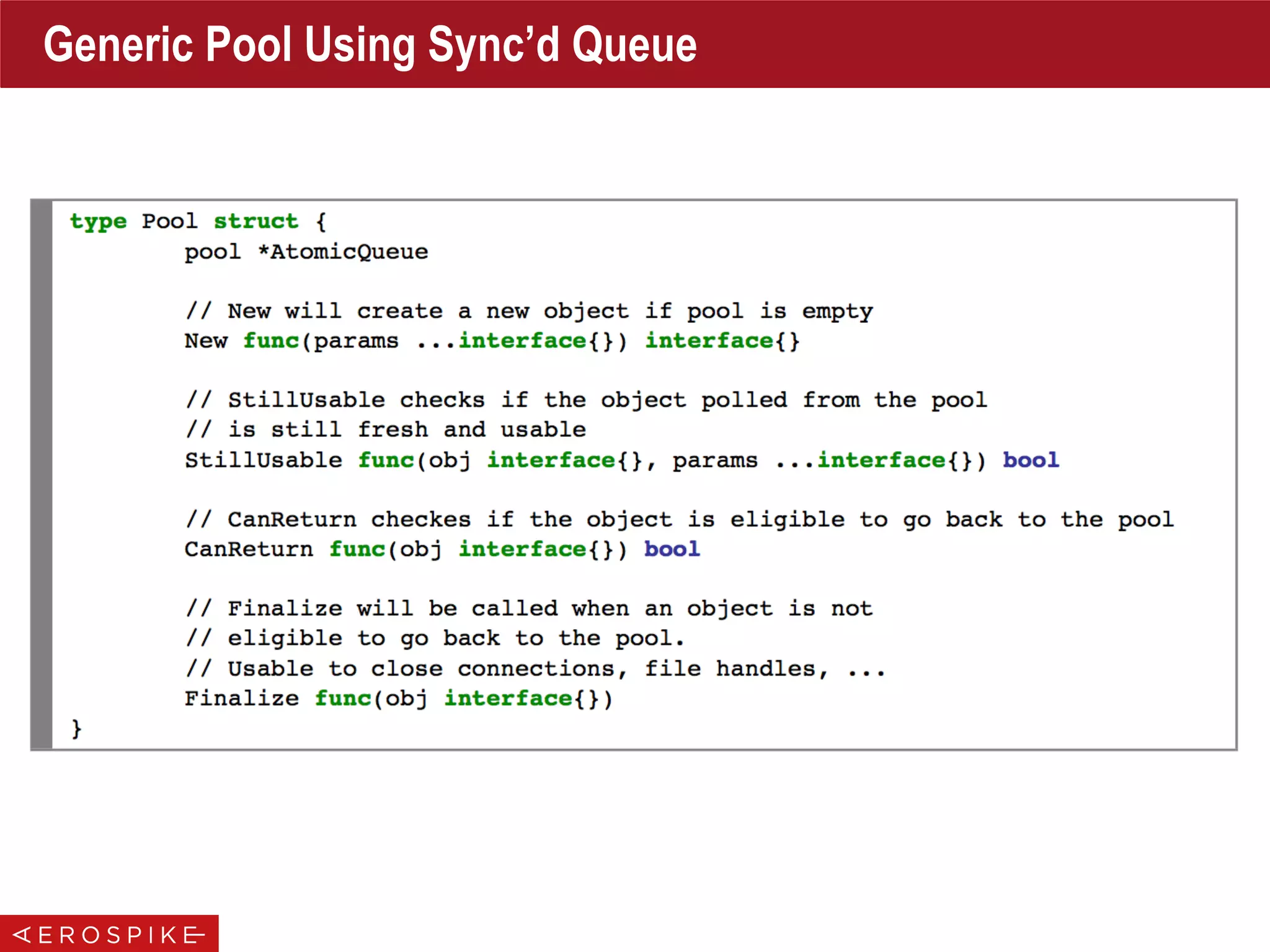 Generic Pool Using Sync’d Queue
 