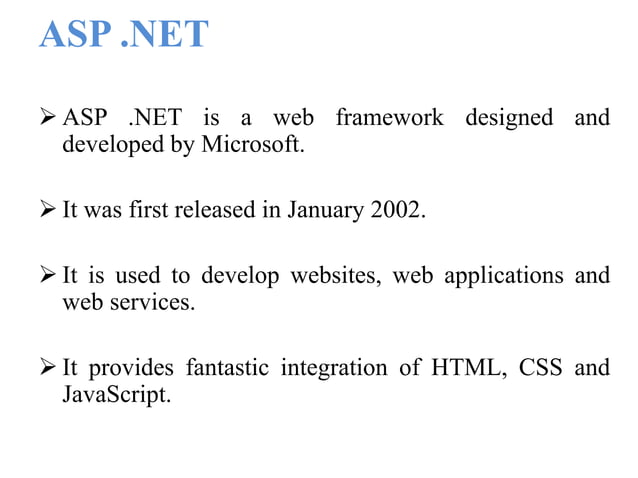basic of .net programming in computer language | PPT