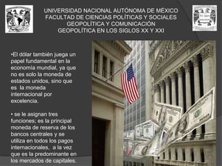 UNIVERSIDAD NACIONAL AUTÓNOMA DE MÉXICOFACULTAD DE CIENCIAS POLÍTICAS Y SOCIALESGEOPOLÍTICA Y COMUNICACIÓNGEOPOLÍTICA EN LOS SIGLOS XX Y XXILa situación que está resistiendo el Tíbet, es un problema interno de China, muy complicado, histórico y con una fuerte connotación de carácter religioso-cultural.