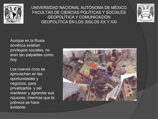 Por lo tanto esto no conviene a la política de los E.U. e intenta frenar   la denominada “amenaza iraní”.UNIVERSIDAD NACIONAL AUTÓNOMA DE MÉXICOFACULTAD DE CIENCIAS POLÍTICAS Y SOCIALESGEOPOLÍTICA Y COMUNICACIÓNGEOPOLÍTICA EN LOS SIGLOS XX Y XXIEste es un problema que viene de tiempo atrás es decir, desde el mandato de Bush padre, después hijo y ahora Obama. 