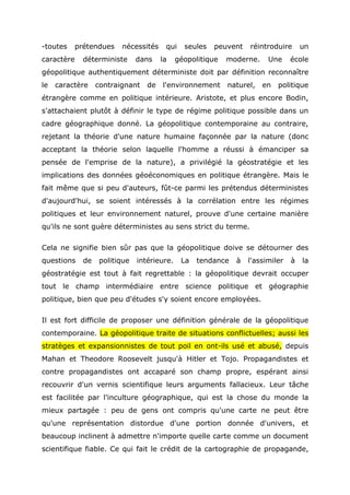 Geopolitique