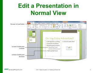 Edit a Presentation in Normal View