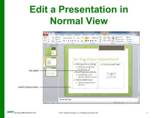 Edit a Presentation in Normal View