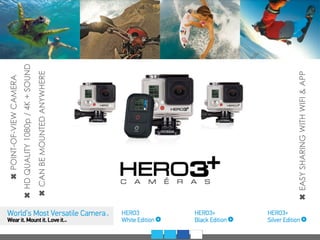 ✖POINT-OF-VIEWCAMERA
✖HDQUALITY1080p/4K+SOUND
✖CANBEMOUNTEDANYWHERE
✖EASYSHARINGWITHWIFI&APP
 