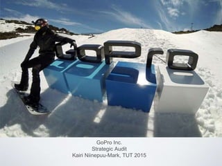 GoPro Inc.
Strategic Audit
Kairi Niinepuu-Mark, TUT 2015
 